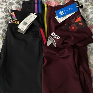 2 pairs of adidas pants